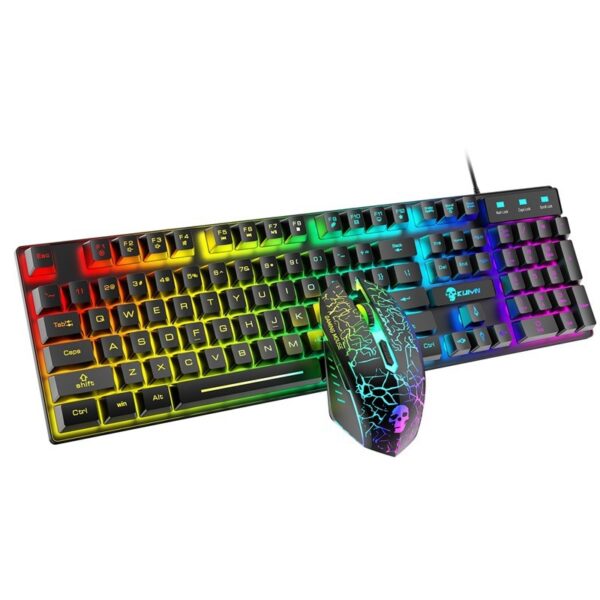 Kuiying T6RGB Luminous Keyboard And Mouse Set | Shop Now on CyberRigStore.com