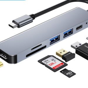 Multi-Function Dock 4K HD USB Notebook Hub – 6 in 1 | Shop Now on CyberRigStore.com