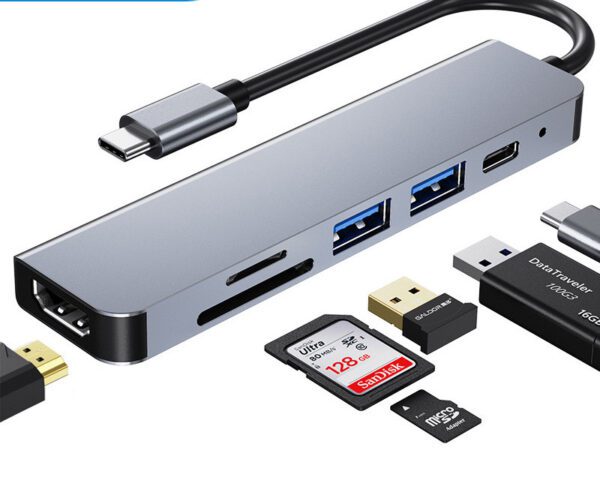 Multi-Function Dock 4K HD USB Notebook Hub – 6 in 1 | Shop Now on CyberRigStore.com