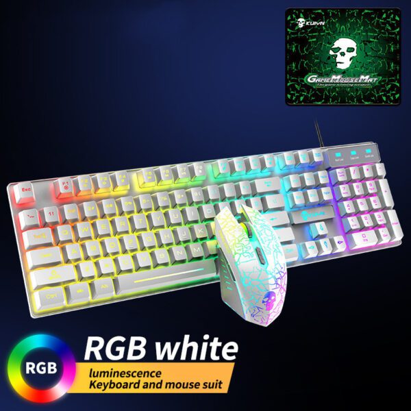 Kuiying T6RGB Luminous Keyboard And Mouse Set | Shop Now on CyberRigStore.com