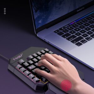 Leilang TF950 Pro Elite One-Handed Gaming Keyboard and Mouse Combo | Shop Now on CyberRigStore.com