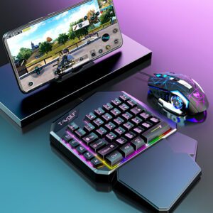 Leilang TF950 Pro Elite One-Handed Gaming Keyboard and Mouse Combo | Shop Now on CyberRigStore.com