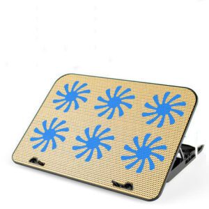 Italian Ice Laptop Cooling Pad – 6-Fan Metal Mesh Design | Shop Now on CyberRigStore.com