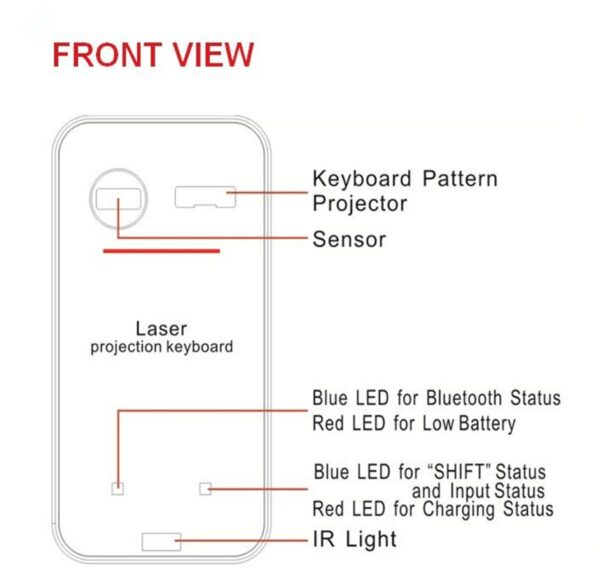 LEING FST Pro Virtual Laser Projection Keyboard | Shop Now on CyberRigStore.com