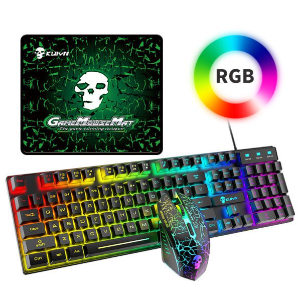 Kuiying T6RGB Luminous Keyboard And Mouse Set | Shop Now on CyberRigStore.com