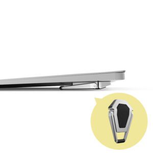 Compact Laptop Cooling Stand – Foldable Metal Holder for Tablets & Laptops | Shop Now on CyberRigStore.com