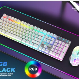 Kuiying T6RGB Luminous Keyboard And Mouse Set | Shop Now on CyberRigStore.com