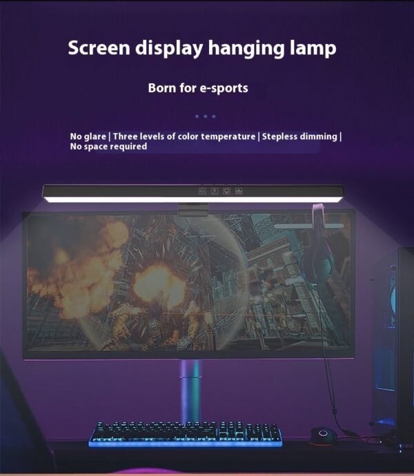 LuminaPro Elite Monitor Screen Hanging Light - Premium | Shop Now on CyberRigStore.com