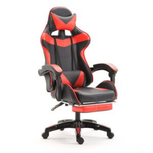 Racing Style Gaming Chair – Red with Pedal | Shop Now on CyberRigStore.com