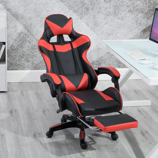 Racing Style Gaming Chair – Red with Pedal | Shop Now on CyberRigStore.com