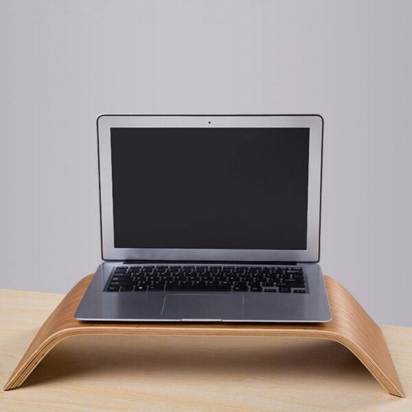 EcoForm Walnut Laptop Stand – Durable, Stylish, Ergonomic Design | Shop Now on CyberRigStore.com