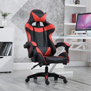 Racing Style Gaming Chair – Red with Pedal | Shop Now on CyberRigStore.com