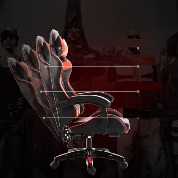 Racing Style Gaming Chair – Red with Pedal | Shop Now on CyberRigStore.com