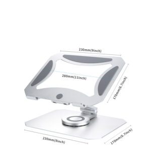 Rotating Laptop Holder – Aluminum Cooling Stand | Shop Now on CyberRigStore.com