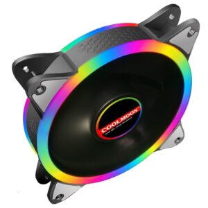 RainbowGlow Colorful LED Computer Fan – Vibrant & Efficient | Shop Now on CyberRigStore.com