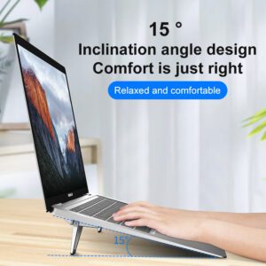 Compact Laptop Cooling Stand – Foldable Metal Holder for Tablets & Laptops | Shop Now on CyberRigStore.com