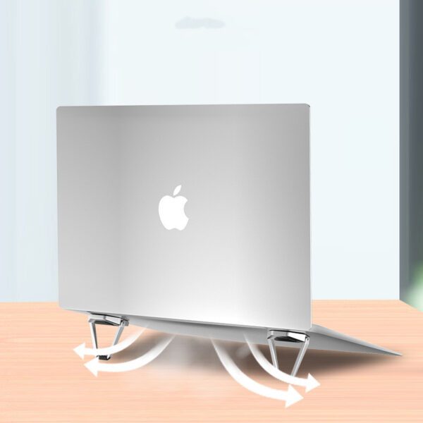 Compact Laptop Cooling Stand – Foldable Metal Holder for Tablets & Laptops | Shop Now on CyberRigStore.com