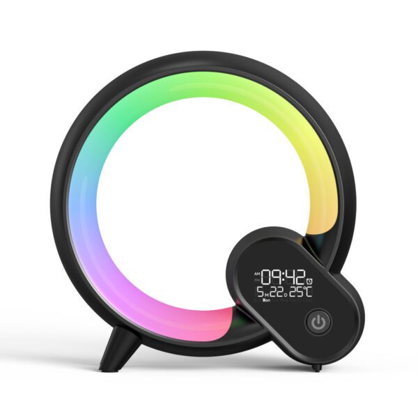 Smart Atmosphere Lamp Alarm Clock – Sunrise Simulation, Bluetooth, APP Control | Shop Now on CyberRigStore.com