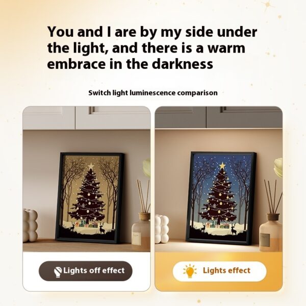 Christmas Tree Luminous Painting with Bluetooth Speaker – USB Light & Sound | Shop Now on CyberRigStore.com