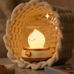 Retro Mini LED Night Lamp with USB Rechargeable Battery | Shop Now on CyberRigStore.com