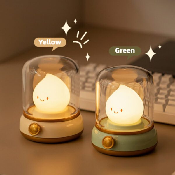 Retro Mini LED Night Lamp with USB Rechargeable Battery | Shop Now on CyberRigStore.com