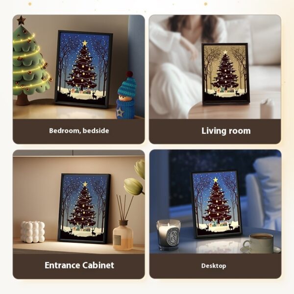 Christmas Tree Luminous Painting with Bluetooth Speaker – USB Light & Sound | Shop Now on CyberRigStore.com