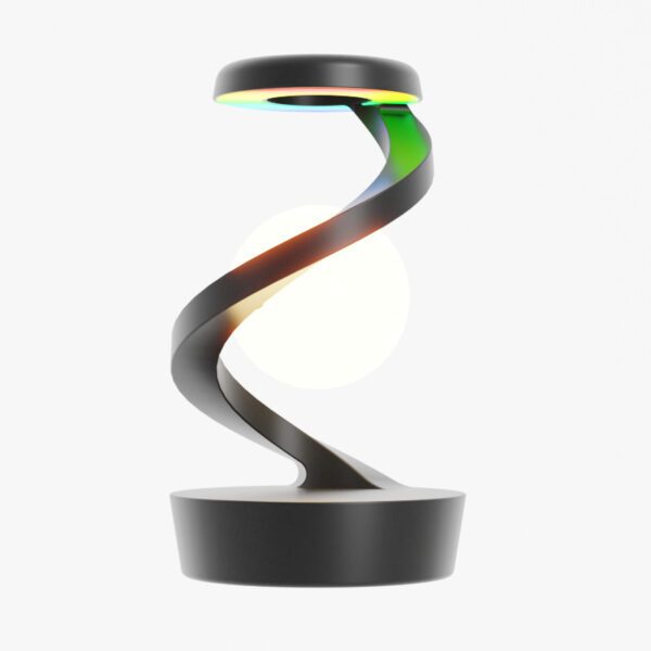 Rotating Moon Desk Lamp with Sensor Control & Wireless Charger | Shop Now on CyberRigStore.com