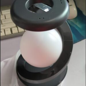 Rotating Moon Desk Lamp with Sensor Control & Wireless Charger | Shop Now on CyberRigStore.com