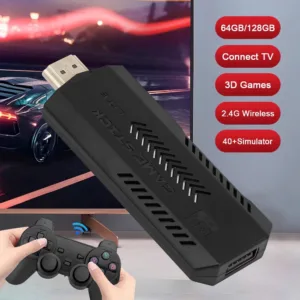 GD10 Plus 4K Retro Game Stick – 58,000+ Games, Dual Wireless Controllers | Shop Now on CyberRigStore.com