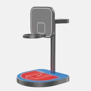 KUXIU X85 3-in-1 Wireless Charging Stand – Basketball Design, MagSafe, Fast Charge | Shop Now on CyberRigStore.com