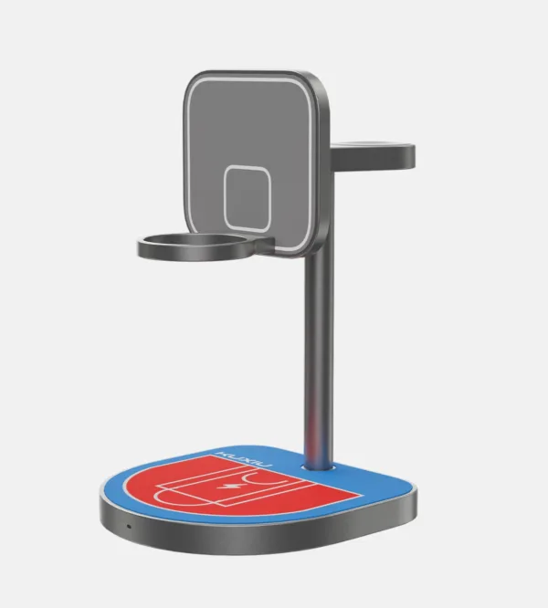 KUXIU X85 3-in-1 Wireless Charging Stand – Basketball Design, MagSafe, Fast Charge | Shop Now on CyberRigStore.com