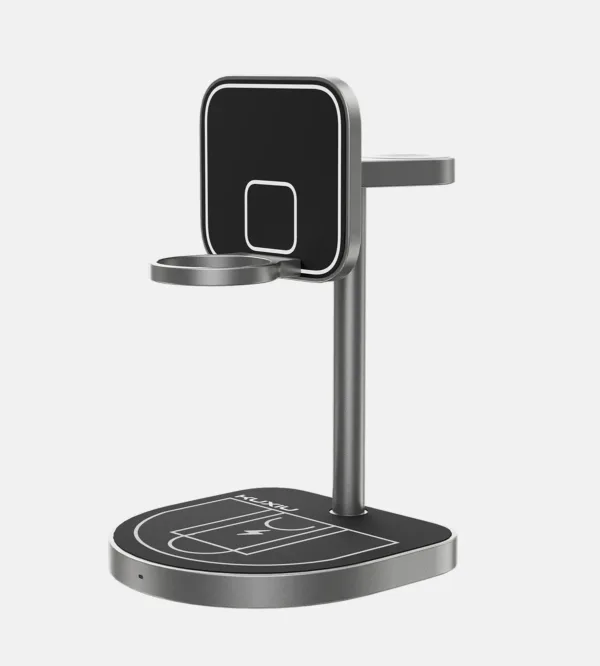 KUXIU X85 3-in-1 Wireless Charging Stand – Basketball Design, MagSafe, Fast Charge | Shop Now on CyberRigStore.com