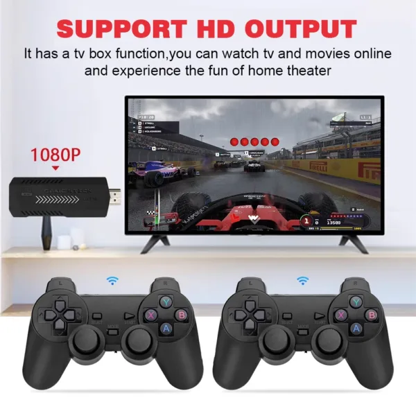 GD10 Plus 4K Retro Game Stick – 58,000+ Games, Dual Wireless Controllers | Shop Now on CyberRigStore.com