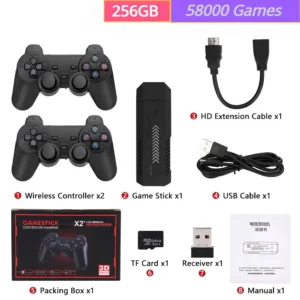 GD10 Plus 4K Retro Game Stick – 58,000+ Games, Dual Wireless Controllers | Shop Now on CyberRigStore.com