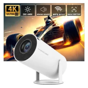 Magcubic HY300 Pro 4K Smart Projector – Android 11, WiFi 6, BT 5.0, 260 ANSI | Shop Now on CyberRigStore.com