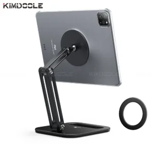 Artpowers Metal Magnetic Tablet Stand – Adjustable & Foldable Desk Holder for iPad, Samsung & More | Shop Now on CyberRigStore.com