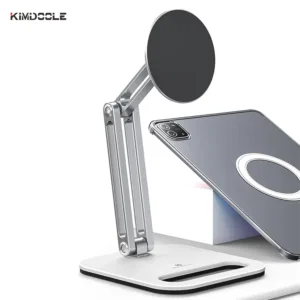 Artpowers Metal Magnetic Tablet Stand – Adjustable & Foldable Desk Holder for iPad, Samsung & More | Shop Now on CyberRigStore.com