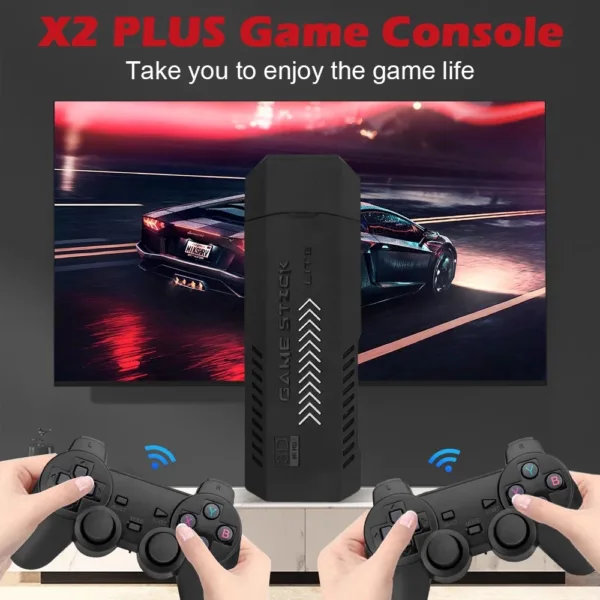 GD10 Plus 4K Retro Game Stick – 58,000+ Games, Dual Wireless Controllers | Shop Now on CyberRigStore.com