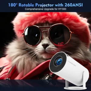 Magcubic HY300 Pro 4K Smart Projector – Android 11, WiFi 6, BT 5.0, 260 ANSI | Shop Now on CyberRigStore.com