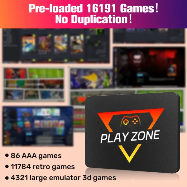 Play Zone 1TB Retro Gaming SSD – 80+ Emulators & 16,191 Games for PS5, Xbox, PC & More | Shop Now on CyberRigStore.com