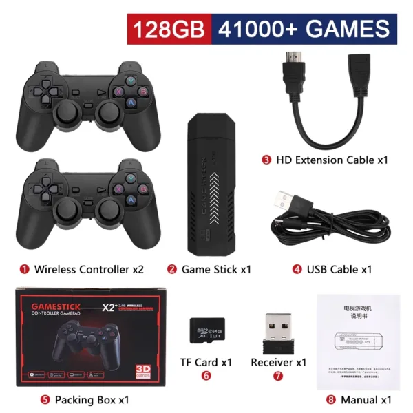 GD10 Plus 4K Retro Game Stick – 58,000+ Games, Dual Wireless Controllers | Shop Now on CyberRigStore.com