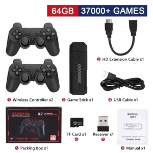 GD10 Plus 4K Retro Game Stick – 58,000+ Games, Dual Wireless Controllers | Shop Now on CyberRigStore.com