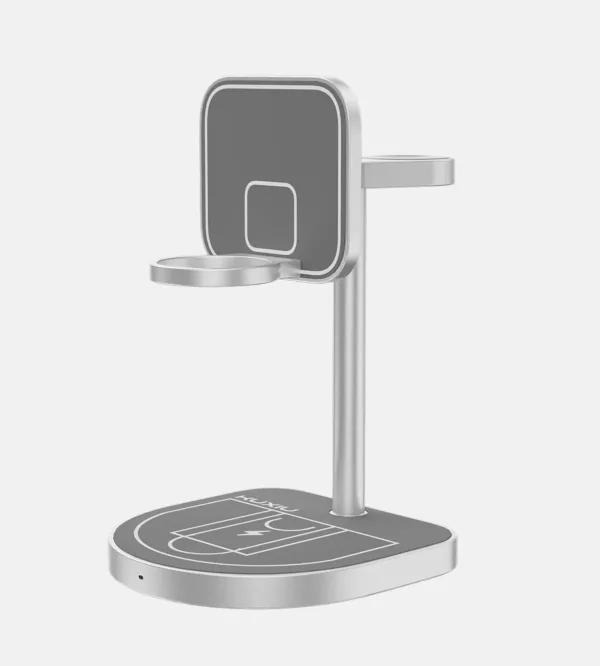 KUXIU X85 3-in-1 Wireless Charging Stand – Basketball Design, MagSafe, Fast Charge | Shop Now on CyberRigStore.com