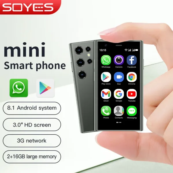 SOYES S23 Mini Smartphone – 3" Android, Dual SIM, Compact & Lightweight | Shop Now on CyberRigStore.com