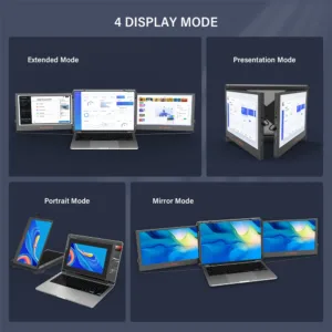 11.6” Portable Laptop Monitor – Dual/Triple Screen Extender, 1080P IPS, Type-C & HDMI | Shop Now on CyberRigStore.com