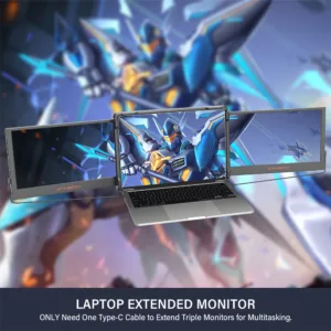 11.6” Portable Laptop Monitor – Dual/Triple Screen Extender, 1080P IPS, Type-C & HDMI | Shop Now on CyberRigStore.com